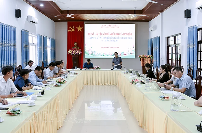 Năm 2023, Giang Thành hoàn thành 34/35 nhiệm vụ cải cách hành chính